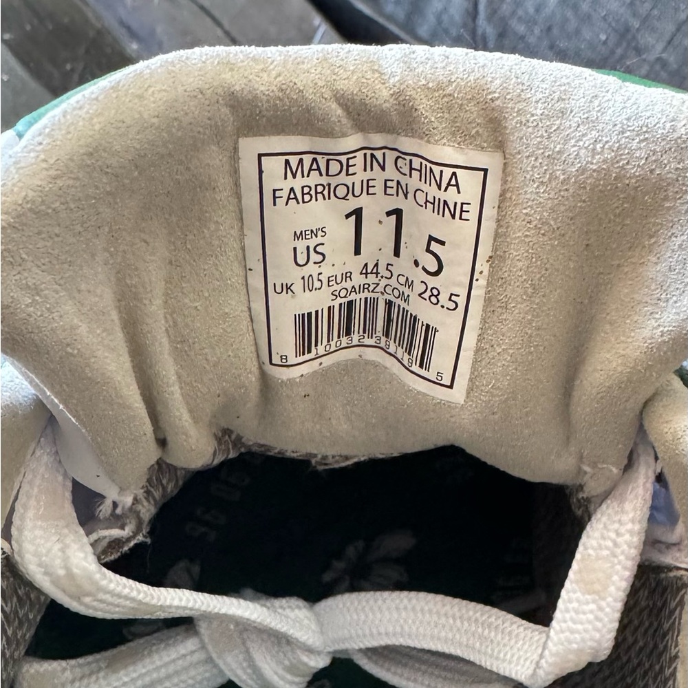 NWT SQAIRZ Limited Edition Augusta Arrow Green and White Golf Shoes, men’s 11.5 - Picture 10 of 11